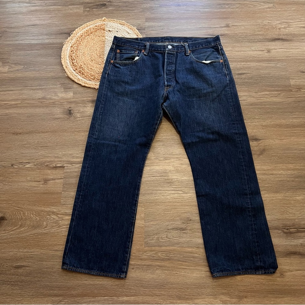 LEVI'S 501 Dark Wash Mens Jeans 38x29